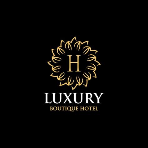 Luxus Logo Design Buchstabe H Premium Vektor