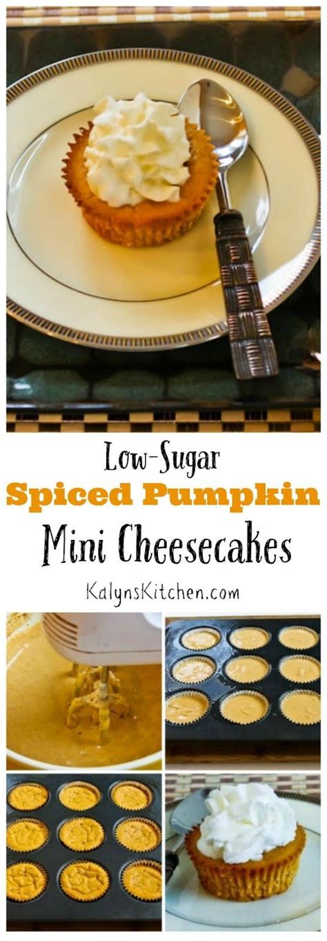 Good mood food scrumptious sugar free thanksgiving desserts; Sugar-Free Spiced Pumpkin Mini Cheesecakes | Recipe | Pumpkin dessert, Low sugar desserts, Desserts