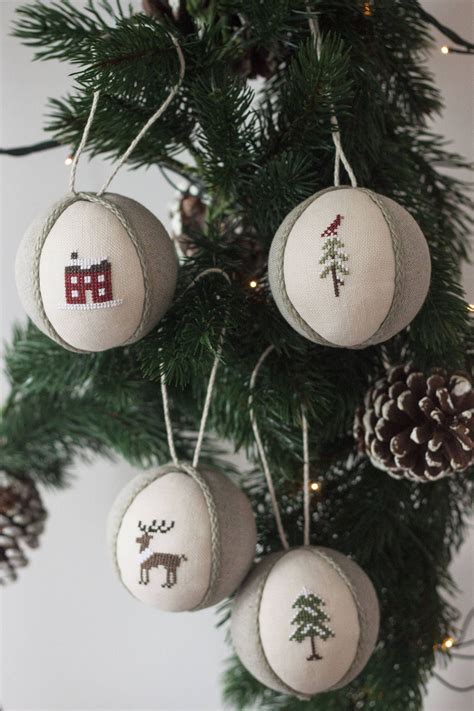Set of 4 Christmas ornaments hygge Christmas decor Christmas | Christmas ornaments, Christmas ...