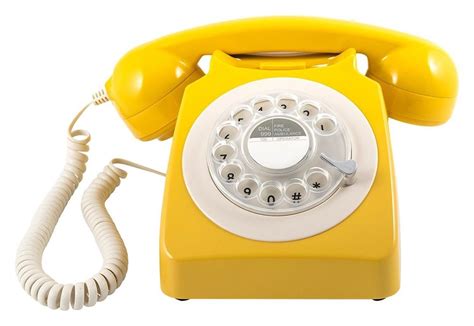 The Gpo Mustard Rotary Dial Phone Prides Itself On Its Simplicity