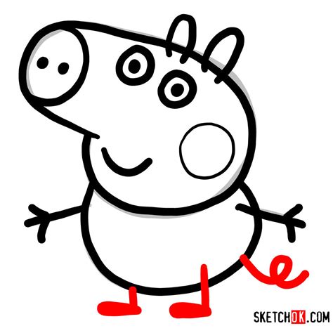 How To Draw Peppa Pig Face Layaranathali