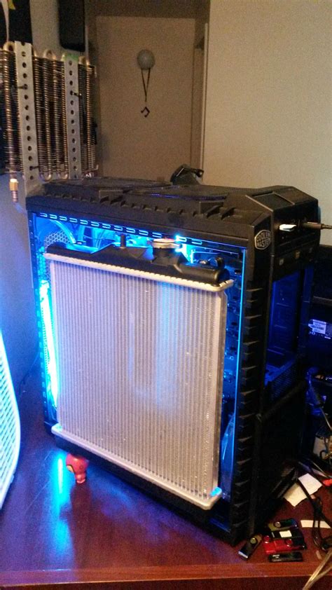 Cool computer cooling with car radiator extreme. PC cooled with car radiator. : pcmasterrace