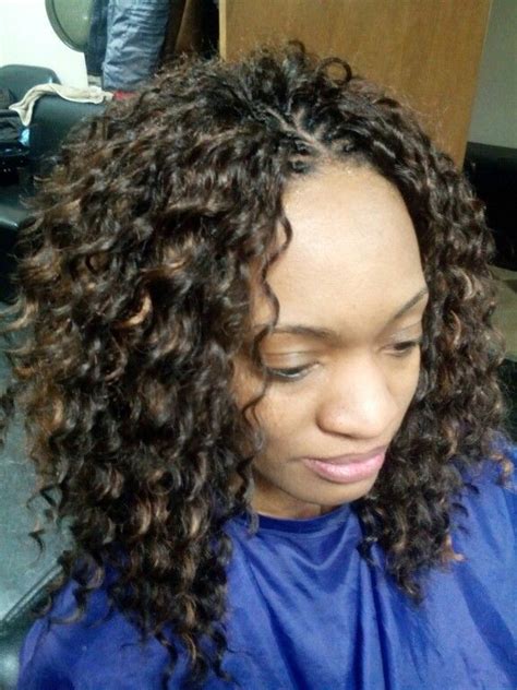Tree Braids With Wet And Wavy Hair