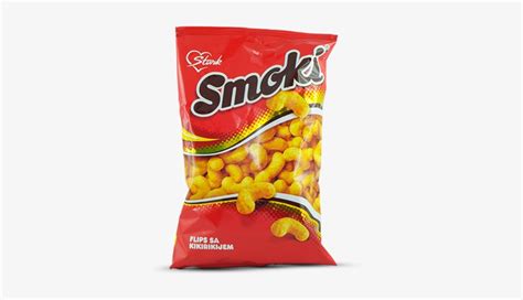 Smoki Stark Puffed Snack With Peanuts 176 Oz Png Image