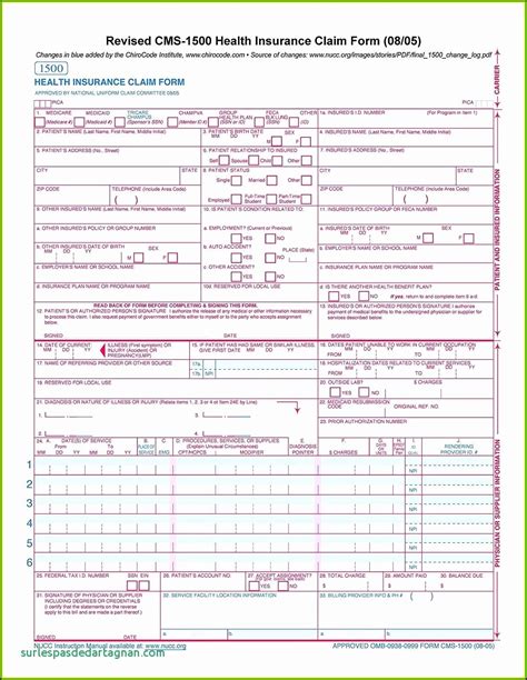 Printable Hcfa 1500 Claim Form Form Resume Examples Pv9wxnjxy7
