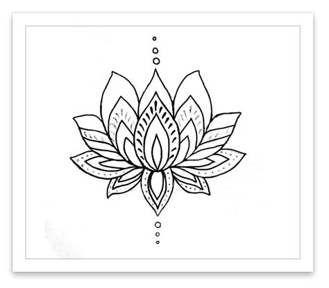 Dessin Fleur De Lotus The Lotus Is A Symbol Of Purity And It Blooms