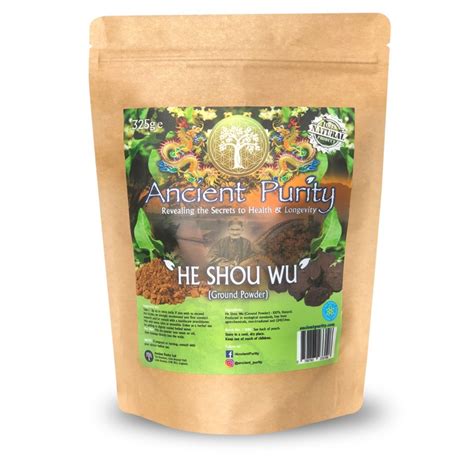It has been known by three distinct scientific names: He Shou Wu/Fo-Ti Root (Ground Powder) 325g - Food Powders ...