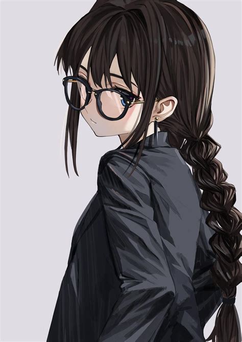 Anime Black Hair Girl With Glasses A Style That Dominates The Anime