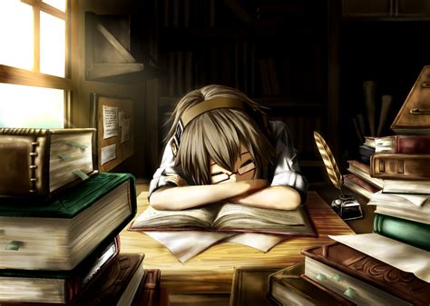 Anime Boy Reading Book Drawing