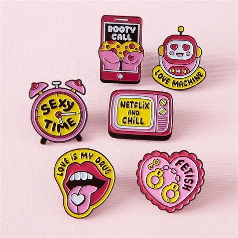 Fetish Enamel Pin Soft Enamel Lapel Pin Badge Brooch Sex Etsy