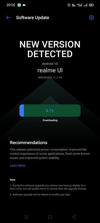 The update brings the os to android 10 and brings many of those features associated with the os update like focus mode. Following Realme 5 & 5s, Realme 5i Realme UI (Android 10 ...