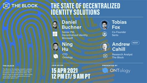 The state of decentralized identity solutions — Brought to you by Ontology