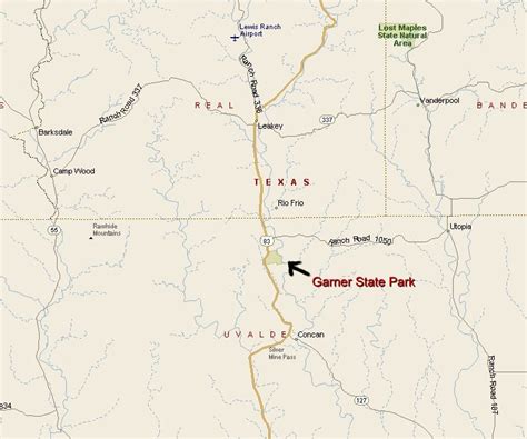 Garner State Park Map
