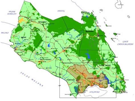 Johor District Map Johor Travel Guide At Wikivoyage 38 Jalan