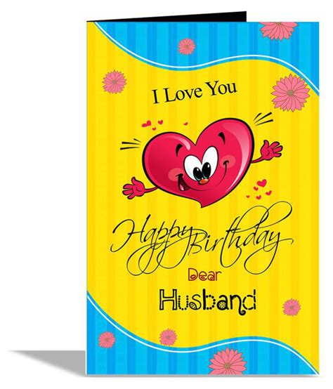 Happy Birthday Dear Husband Greeting Card Buy Online At Best Price In