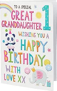 Amazon Com Juvenile Birthday Card Age Great Granddaughter X Inches Regal Publishing