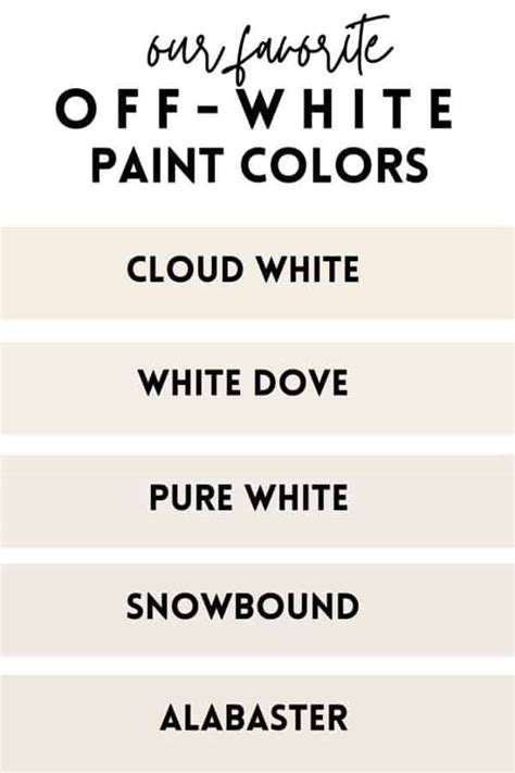 Best Off White Paint Colors Benjamin Moore Ph