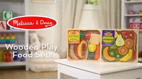 Melissa And Doug Wooden Play Food Sets Youtube
