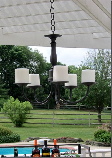 How To Make An Outdoor Candle Chandelier Inmyownstyle
