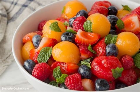 Mojito Fruit Salad Recipe With Mint Everyday Dishes