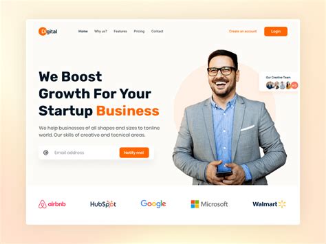 Digital Marketing Startup Business Header Design Uplabs