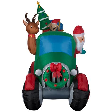6ft Airblown® Inflatable Christmas Santa S Tow Truck Michaels