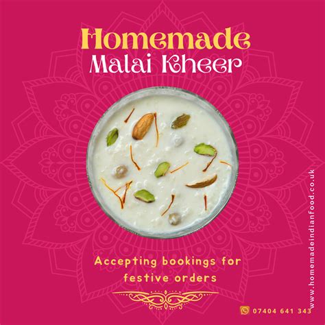 Homemade Malai Kheer Homemade Indian Food