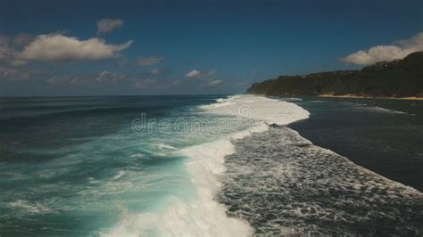 Aerial View Beautiful Beach Baliindonesia Stock Image Image Of