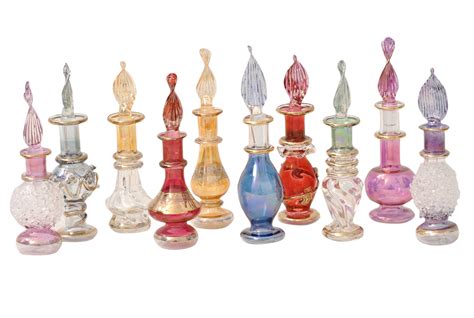 Craftsofegypt Genie Blown Glass Miniature Perfume Bottles For Perfumes