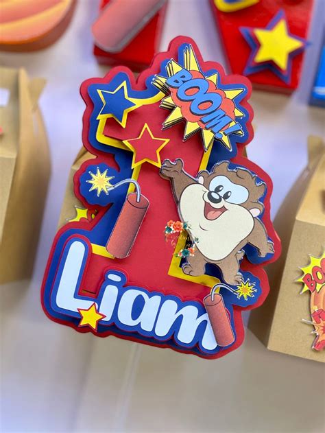 Baby Taz Cake Topper Looney Tunes Cake Topper First Birthday