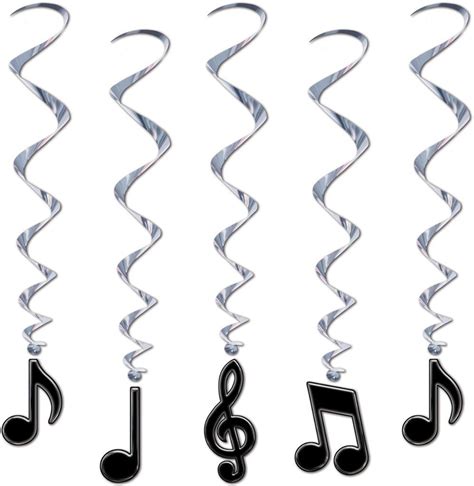 Wholesale Musical Notes Whirls Black Case Of 12 Music Note Party