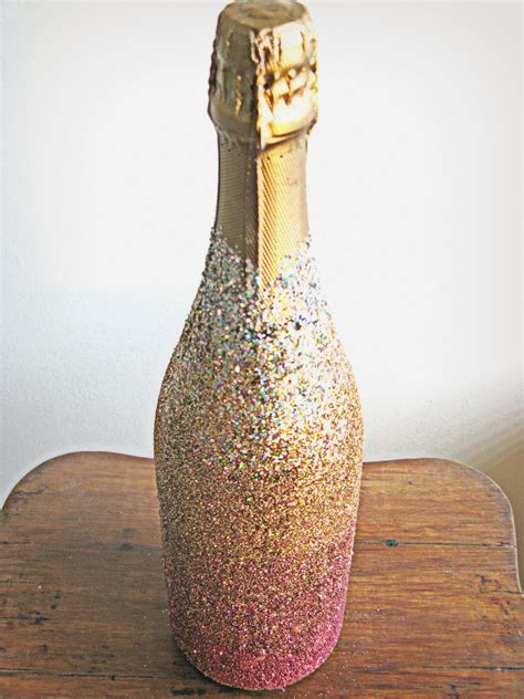 Here's another project idea for wine bottles. Hunted and Made: DIY Ombre Glitter Champagne Bottle - How To Guide