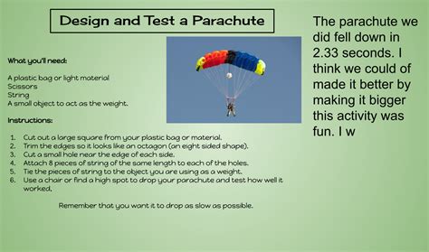 Kyah Gms Parachute Science Experiment