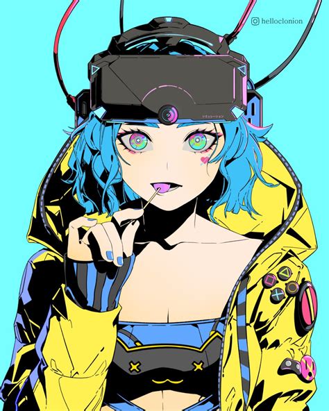 Helloclonion On Twitter Cyberpunk Art Anime Character Design