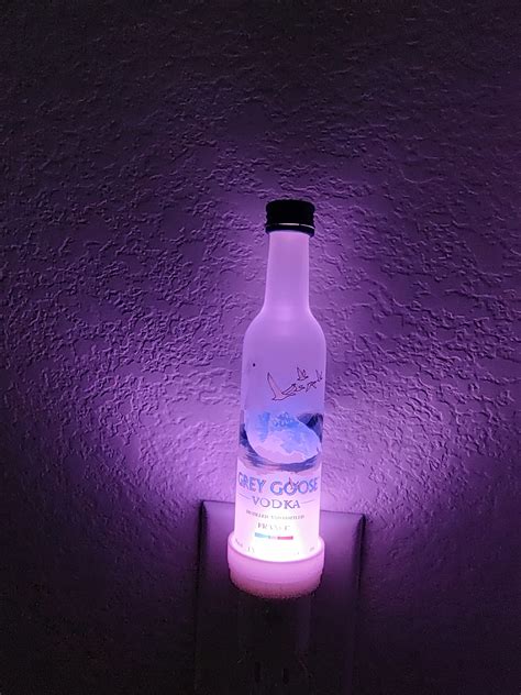 Grey Goose Vodka Mini Liquor Bottle Night Light Etsy