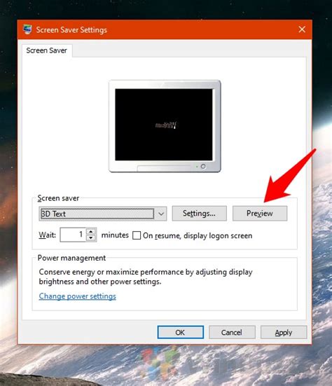 Windows 10 How To Set A Screen Saver And Change Screen Saver Settings