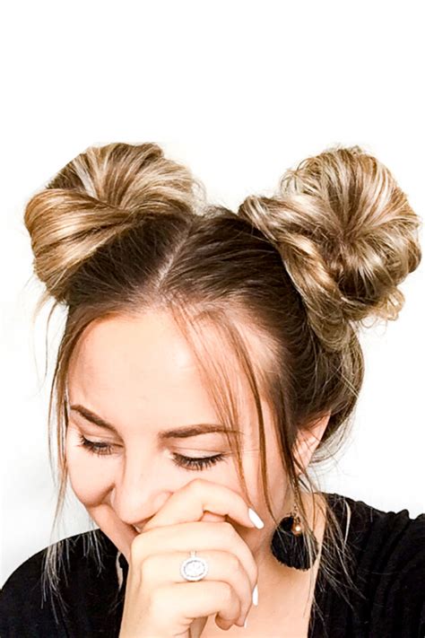Fresh How To Do Space Buns For Short Hair For Bridesmaids Stunning