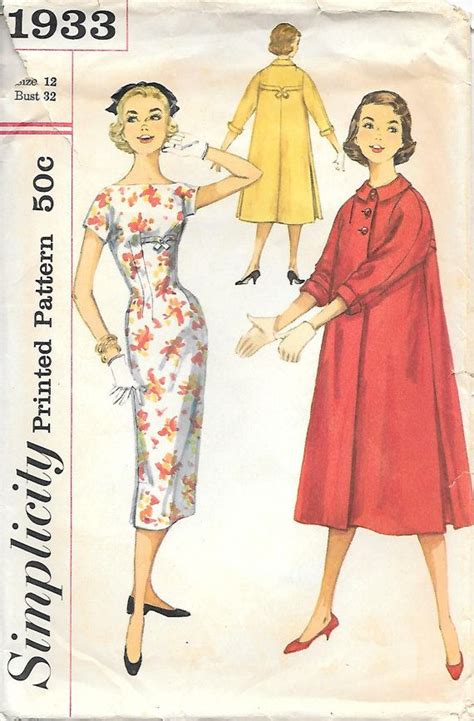 Vintage Simplicity Sewing Pattern 1933 1950s Sewing Patterns Costume