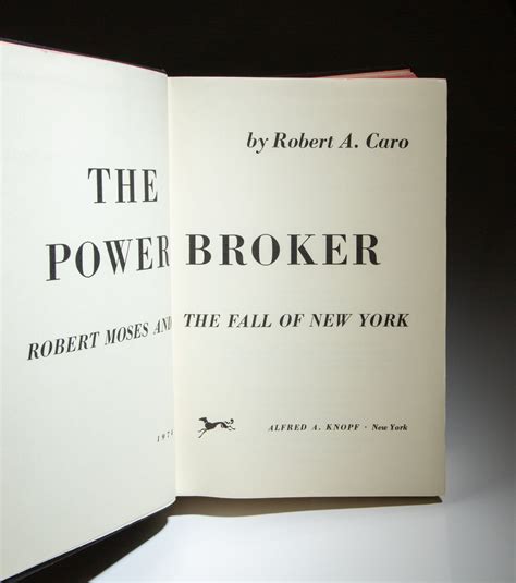 The Power Broker The First Edition Rare Books