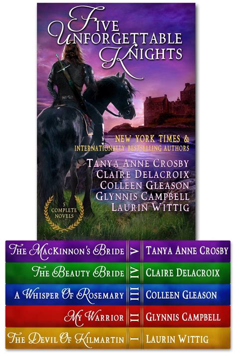 Five Unforgettable Knights 5 Medieval Romance Novels By Tanya Anne