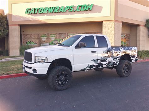 It is a taxing job, one which will frequently push you to the limits of your endurance. Dodge Truck Wrap - Gator Wraps