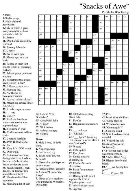 Free Printable Crossword Puzzles For Adults Free Printable Templates
