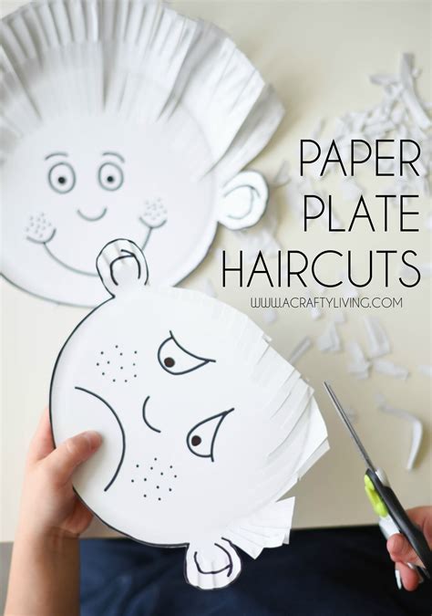 I love learning activities and want to encourage my kids to develop in all areas, physical, mental, emotional. Paper Plate Haircuts for Toddlers & Preschoolers! www ...