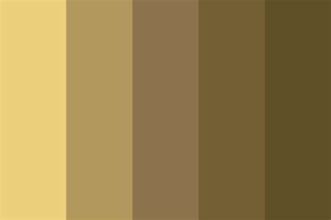 5 Shades Of Brown Color Palette