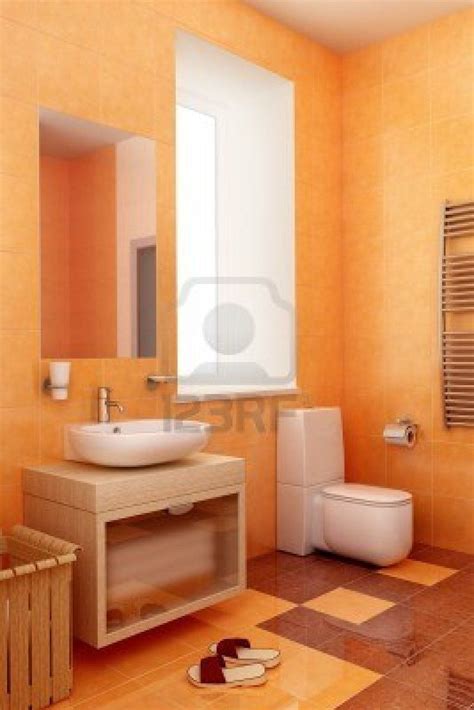 We have 18 images about bathroom decor orange including images, pictures, photos, wallpapers, and more. orange bathroom w/ brown details | Orange bathrooms ...