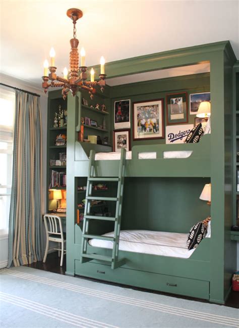 8 Bunk Bed Shelf Ideas For Top Bunk Storage Space Apartment Therapy
