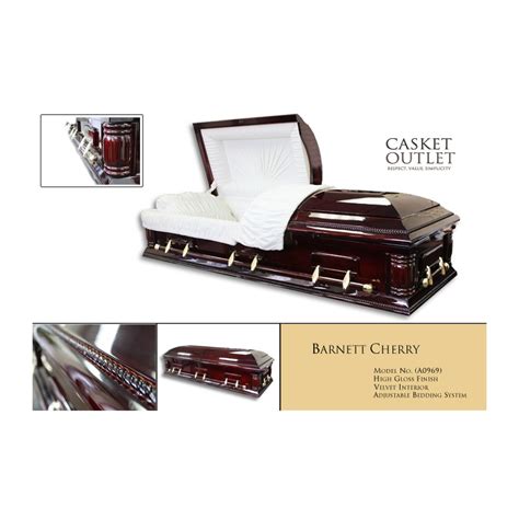 Wood Casket Barnett Cherry Wood Casket Funeral Casket Outlet