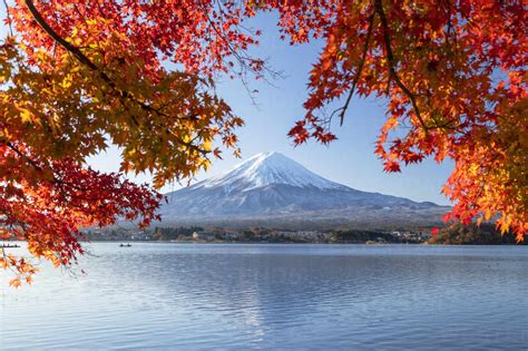 Mount Fuji Unesco World Heritage Site And Lake Kawaguchi Yamanashi