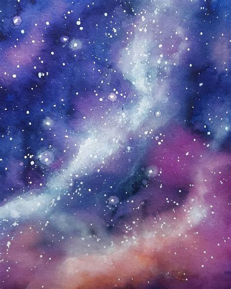 √ Galaxy Watercolor Background