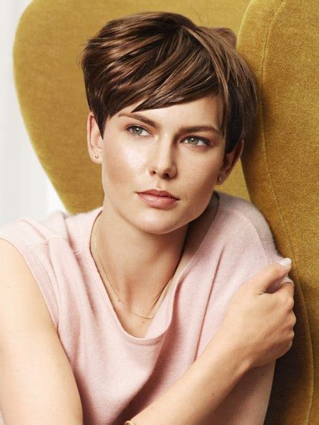Mature And Easy To Handle And Maintain Short Hair Pixie Cut
